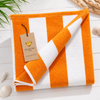 DiamondTree Beach Towel – Cabana Stripe, 100% Pure Ring-Spun Cotton, Large 30 x 60 Inches, Soft, Absorbent & Quick-Dry Pool and Beach Towel
