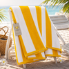 DiamondTree Beach Towel – Cabana Stripe, 100% Pure Ring-Spun Cotton, Large 30 x 60 Inches, Soft, Absorbent & Quick-Dry Pool and Beach Towel
