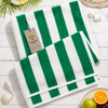 DiamondTree Beach Towel – Cabana Stripe, 100% Pure Ring-Spun Cotton, Large 30 x 60 Inches, Soft, Absorbent & Quick-Dry Pool and Beach Towel
