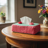 Cozy Home Decor: Ribbed Crochet Tissue Box Cover