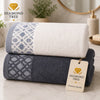 Premium & Clean
Diamond Tree Premium Jacquard Hand Towel Set – 100% Soft Cotton, Geometric Border Design