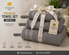 DiamondTree Premium Towel Set of 3 – Bath Towel, Face Towel & Hand Towel | 100% Cotton, Ultra Soft & Highly Absorbent

Short version:
DiamondTree Premium 3-Piece Towel Set – Bath, Face & Hand Towels