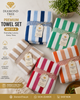 Diamond Tree Premium Striped Bath Towel | 100% Cotton Ultra Soft & Absorbent Luxury Towel