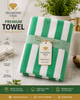 Diamond Tree Premium Striped Bath Towel | 100% Cotton Ultra Soft & Absorbent Luxury Towel