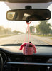 Pink Crochet Trailing Plant Car Charm