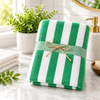 Diamond Tree Striped Cotton Bath Towel lifestyle image