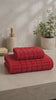 DiamondTree Premium Red Towel Set – Pack of 2 | Bath Towel & Hand Towel